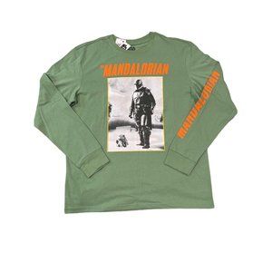 Star Wars Mandalorian T-shirt Mineral Green Orange NEW Size XL